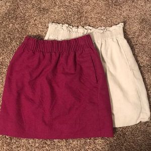 Two Jcrew skirts